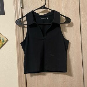 Abercrombie & Fitch A&F Women’s Black Polo Tank Size M NWT